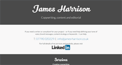 Desktop Screenshot of james-harrison.co.uk